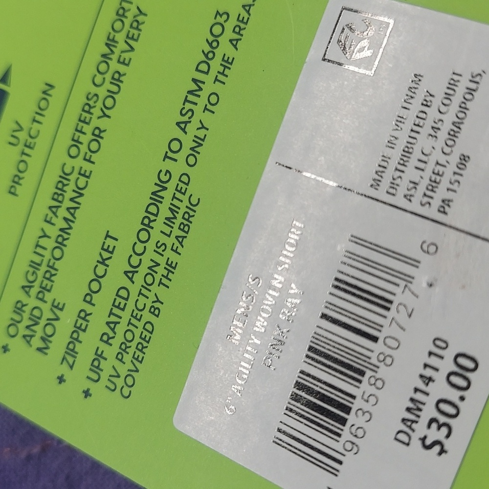 NEW WITH TAGS DSG mens Agility shorts Pink Ray Size Small 6" inseam Athletic Fit - Picture 10 of 10